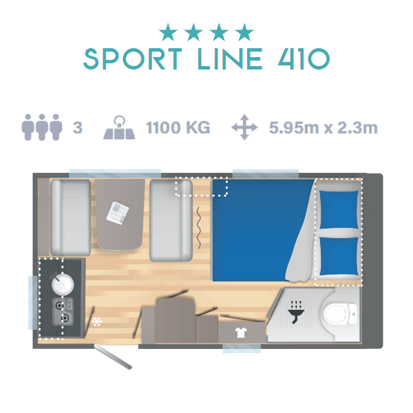 Caravelair Sport Line 410 lakókocsi